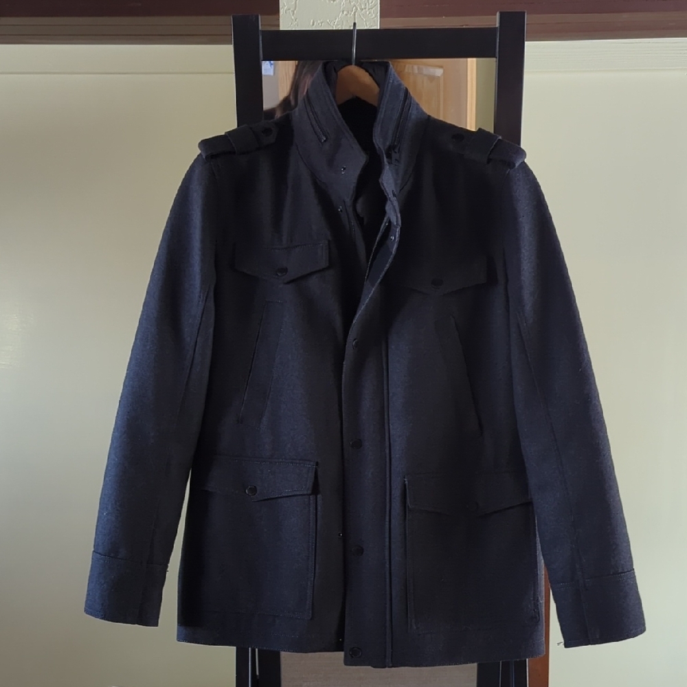 Guess Charcoal Military Field Jacket